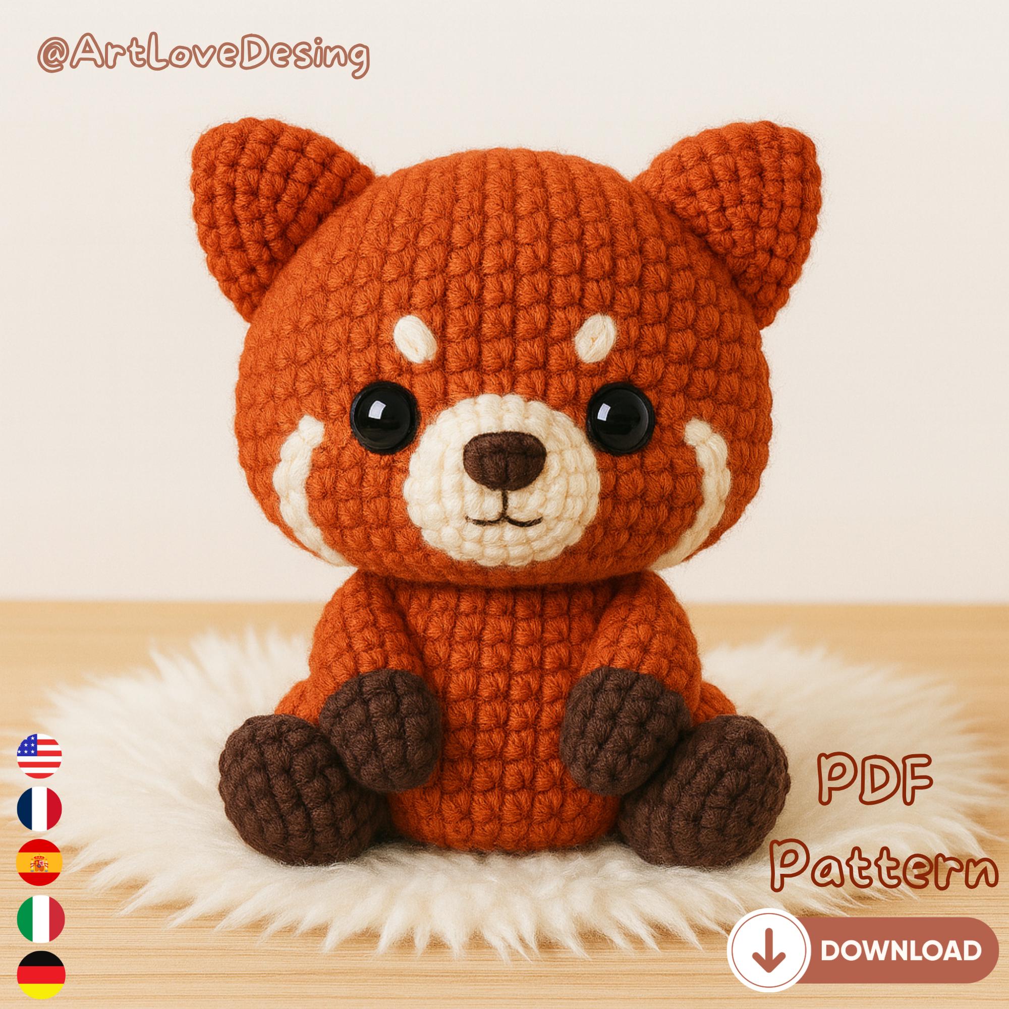39 Red Panda Crochet Patterns for Adorable Handmade Gifts 35 Red Panda Amigurumi Crochet
