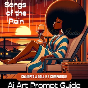 Guía exclusiva de indicaciones de Ai Art con indicaciones y imágenes prediseñadas / Descarga digital / Indicaciones personalizables / Afroamericano