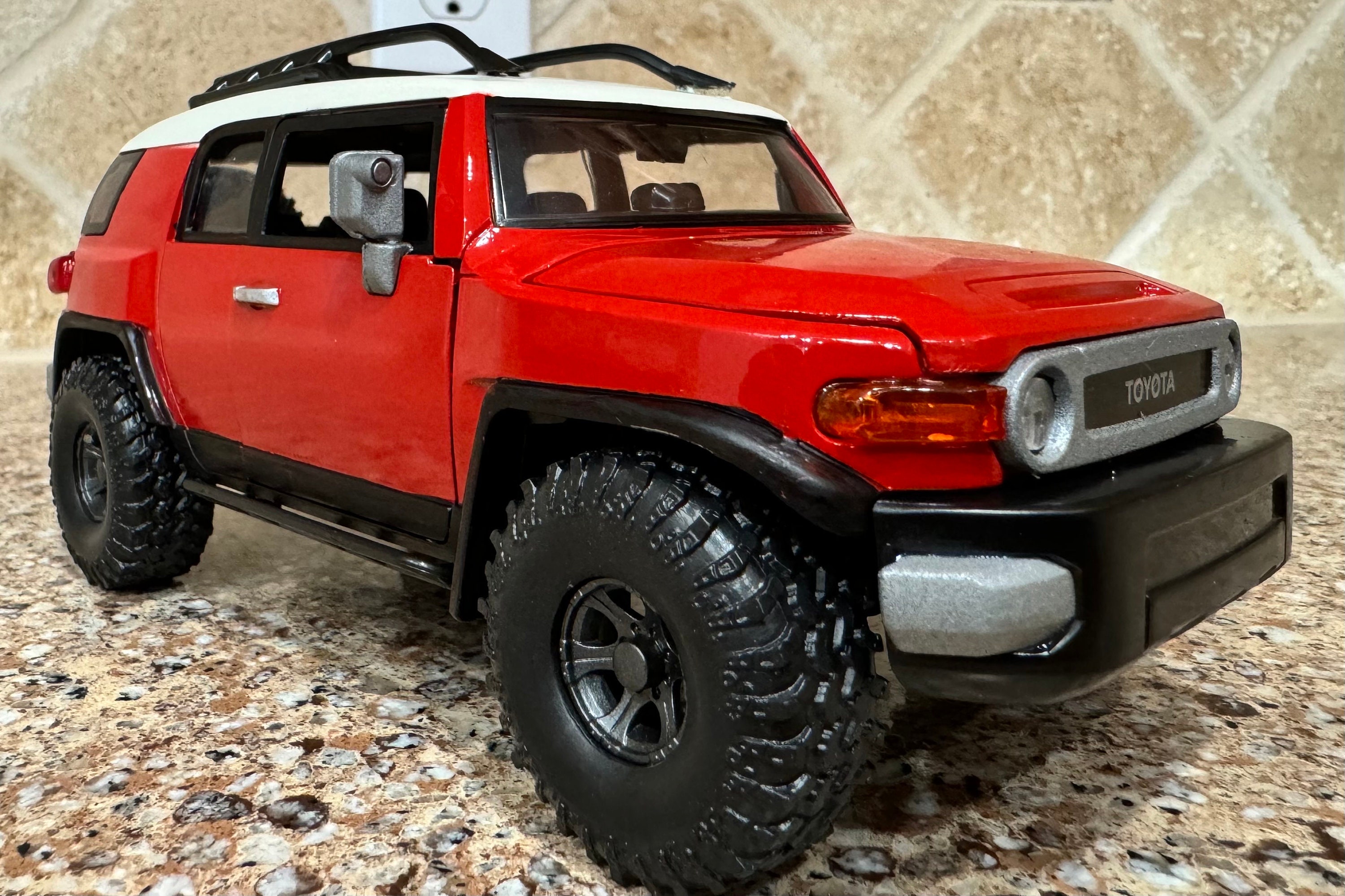 image.title : Custom FJ Cruiser Radiant Red mit weißem Dach - Etsy.de