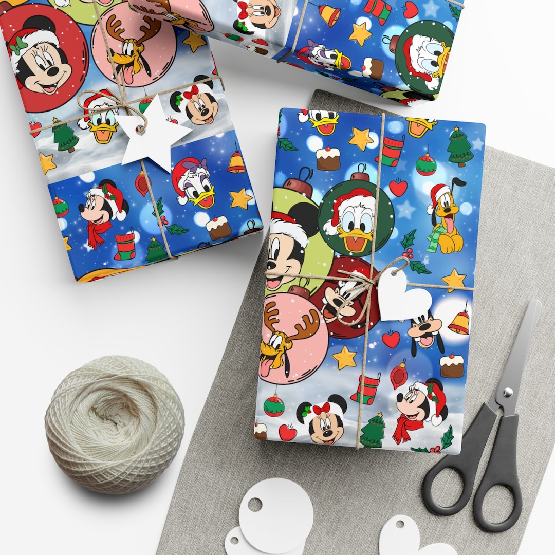 Sensational 6 Wrapping Paper Disney Wrapping Paper gift Etsy