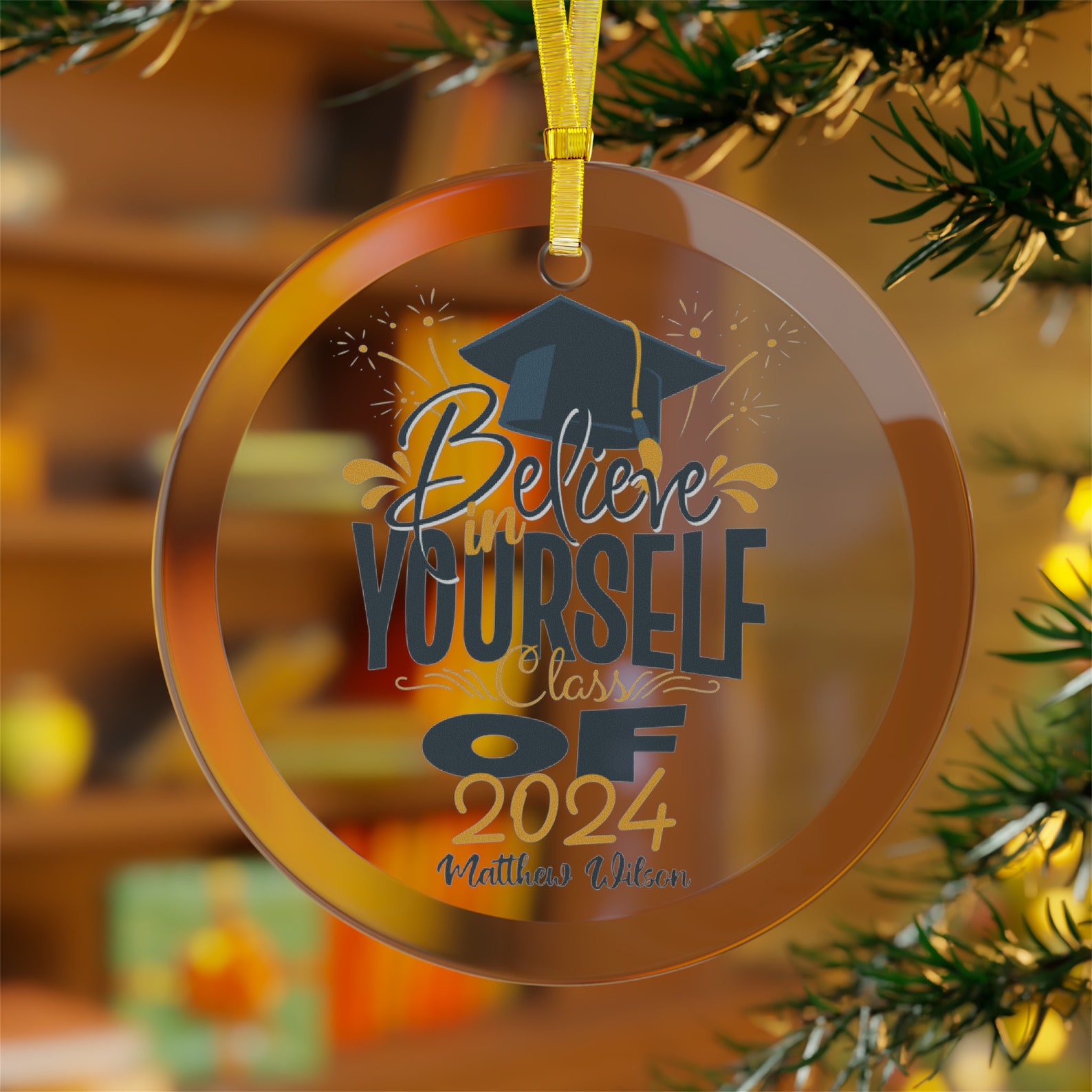 Class of 2024 Ornament Personalized Graduation Ornament for Etsy
