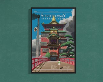 poster cinematográfico feito sob encomenda ausente | Arte de parede do Estúdio Ghibli