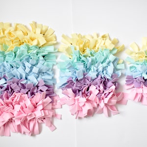 Pastel Rainbow Snuffle Mat: Dog Enrichment Slow Feeder