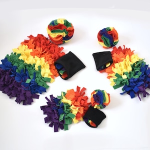 Dog snuffle enrichment starter kit: Snuffle mat, snuffle ball, snuffle pouch bag