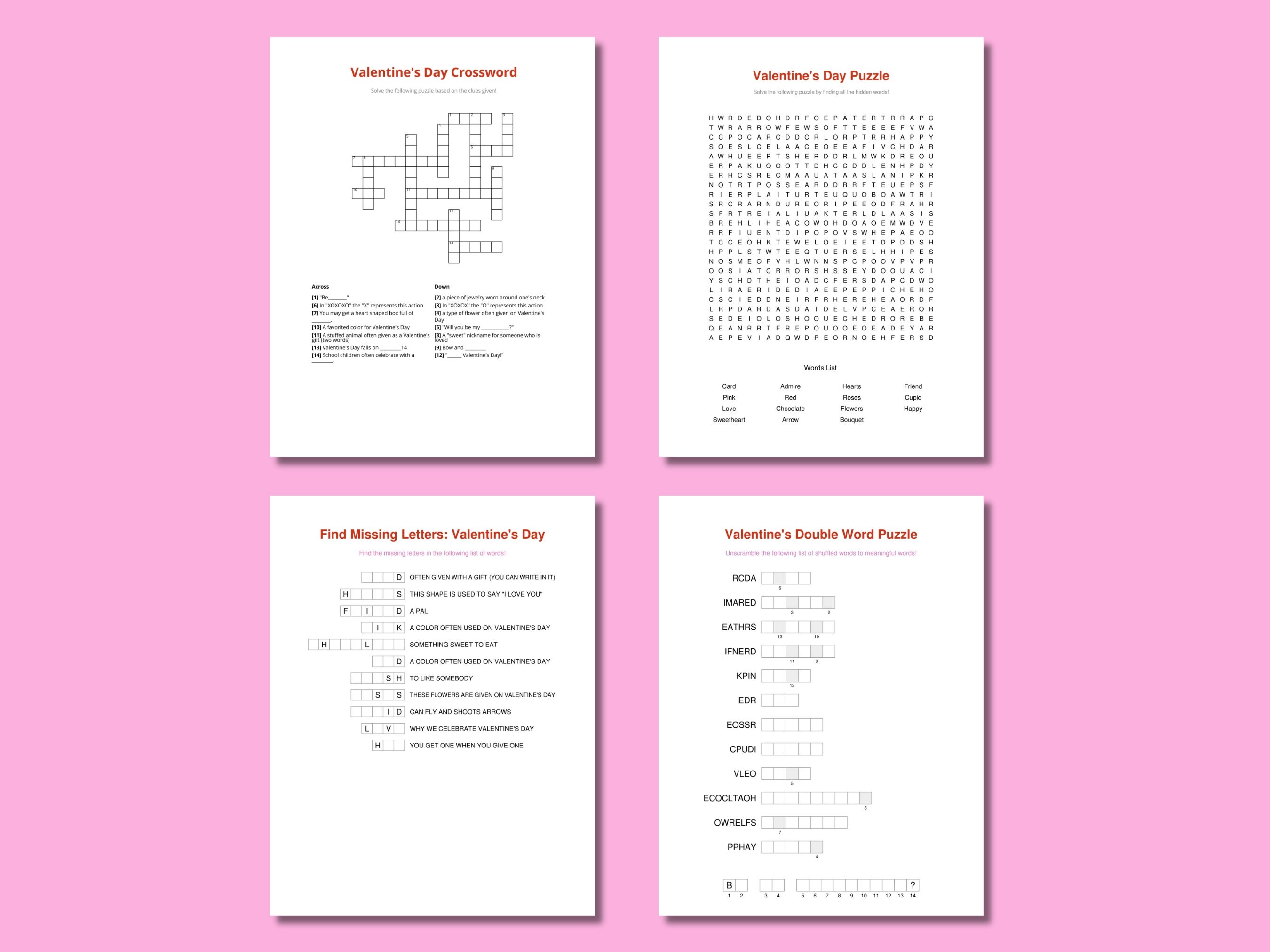 Printable Valentine Coloring Pages| Printable Valentine Activities for ...
