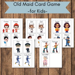 Old Maid Card Game | Kid Friendly Old Maid Game | Kid&#39;s Card Game | Family Game Night Card Game
