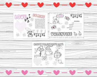 Kids Valentines Placemat - "valentine's DAY Placemat" Kids Table ...
