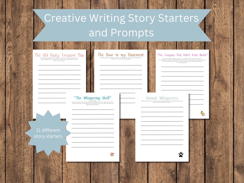 Story Starter Worksheets: Creative Writing Prompts for Kids (PDF ...