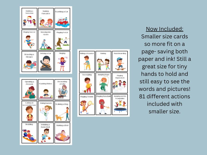 Charades Game for Kids | Printable Kid-edition Charades | Classroom ...