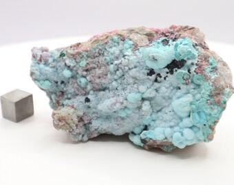 Cobalcocalcite with Chrysocolla with Malachite with Heterogenite with Quartz from Tenke Fungurume, Congo