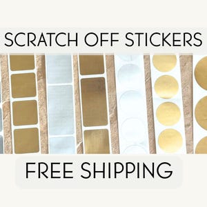 DIY Scratch Off Game Sticker Lottery Scratchcard Sticker Scratch Off Bachelorette Party Game Scratch Off Silver Sticker Scratch Off Ticket