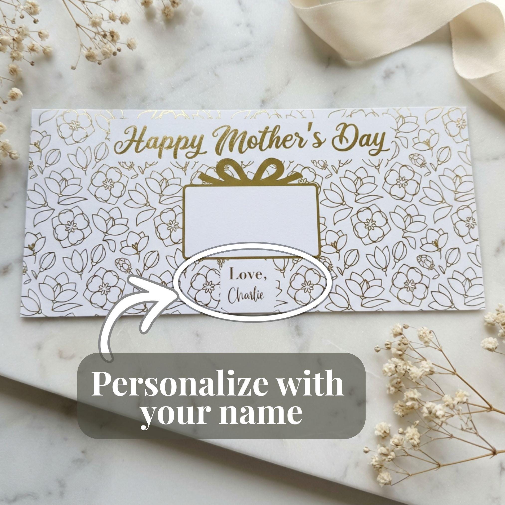 Personalized Mothers Day Card for Mom Surprise Mother's Day Gift Card ...