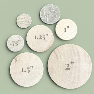 gaming piece DIY wood disc round
