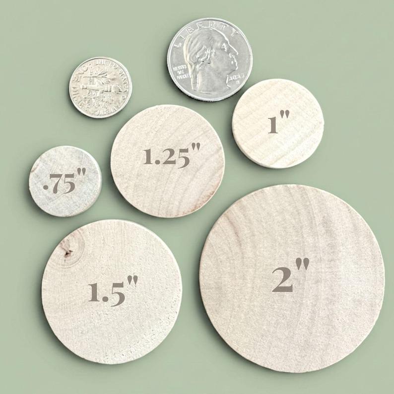 gaming piece DIY wood disc round