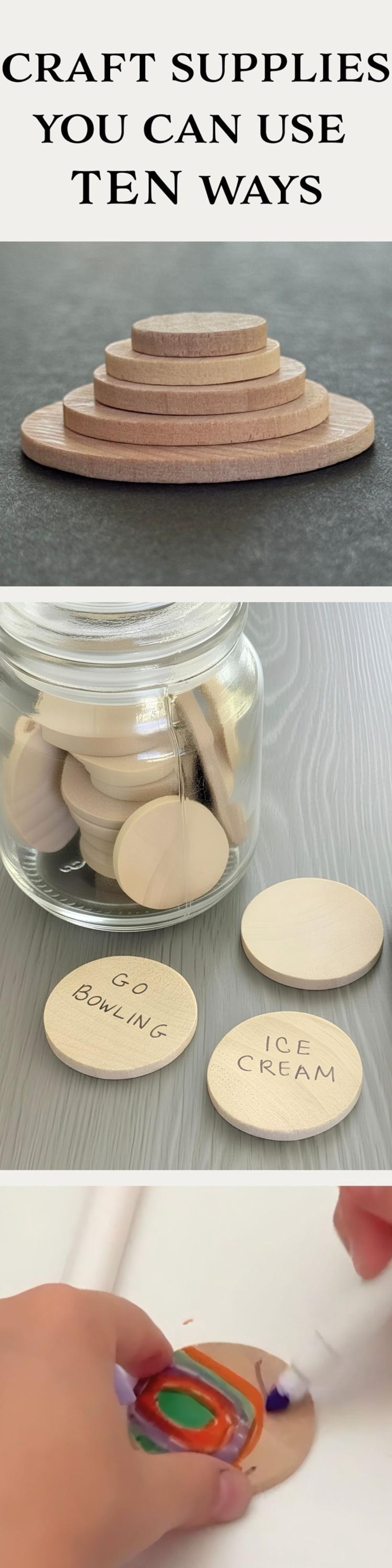 50 Blank Wooden Token Wood Coins Blank wood Token for kids reward token blank bucket list token gaming piece DIY wood disc round wood circle image 14