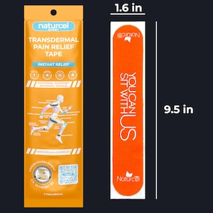 Naturcel Sport 経皮鎮痛テープ、キネシオロジーテープ、関節痛、筋肉痛、背中、膝、肘、肩の痛み、伸縮性ストリップ 2 枚 画像 1