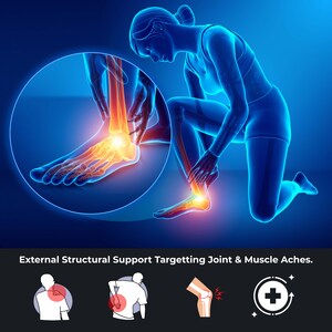 Naturcel Sport 経皮鎮痛テープ、キネシオロジーテープ、関節痛、筋肉痛、背中、膝、肘、肩の痛み、伸縮性ストリップ 2 枚 画像 7