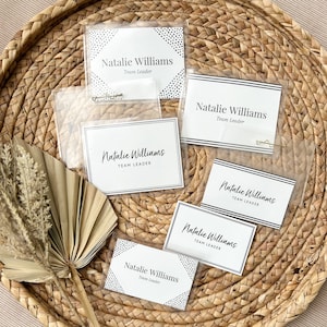 Customizable Name Badge Canva Templates | Avery Name Badge | Avery 74549 | Avery 74540 | Avery 5395 | Editable Name Badge Designs