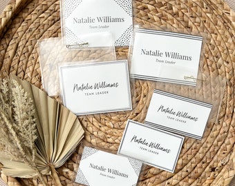 Customizable Name Badge Canva Templates: Avery Compatible (Digital Download)