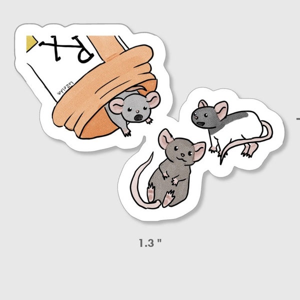 rat meds sticker