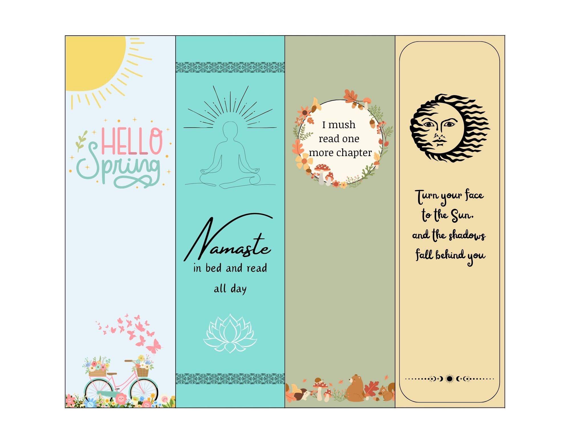 Downloadable Bookmark Pack - Etsy