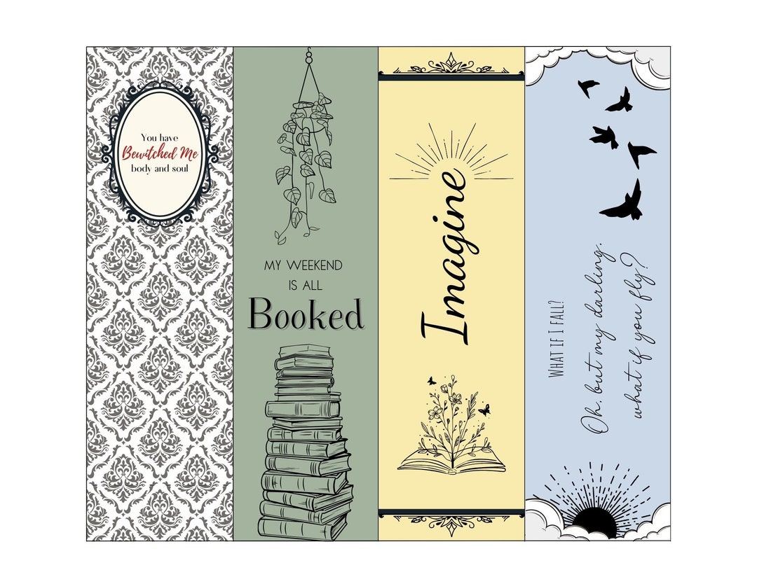 Downloadable Bookmark Pack - Etsy