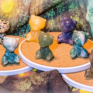 Mew crystal carvings
