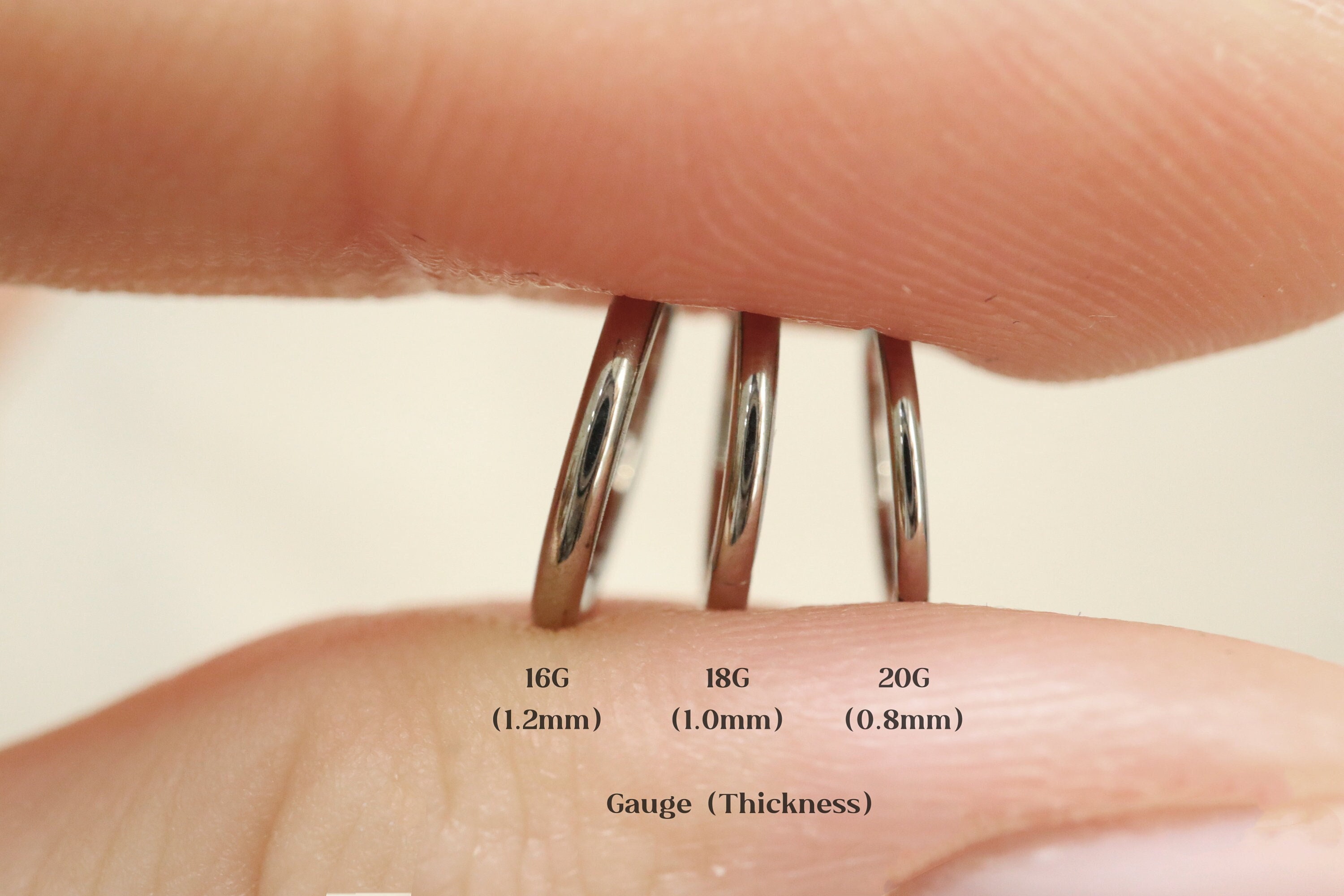 20G/18G/16G Titanium Implant Grade Hinged Segment Nose Ring, Septum Clicker Ring, Daith Hoop Earrings, Nose Hoop, Septum Ring, 6-10mm Ring