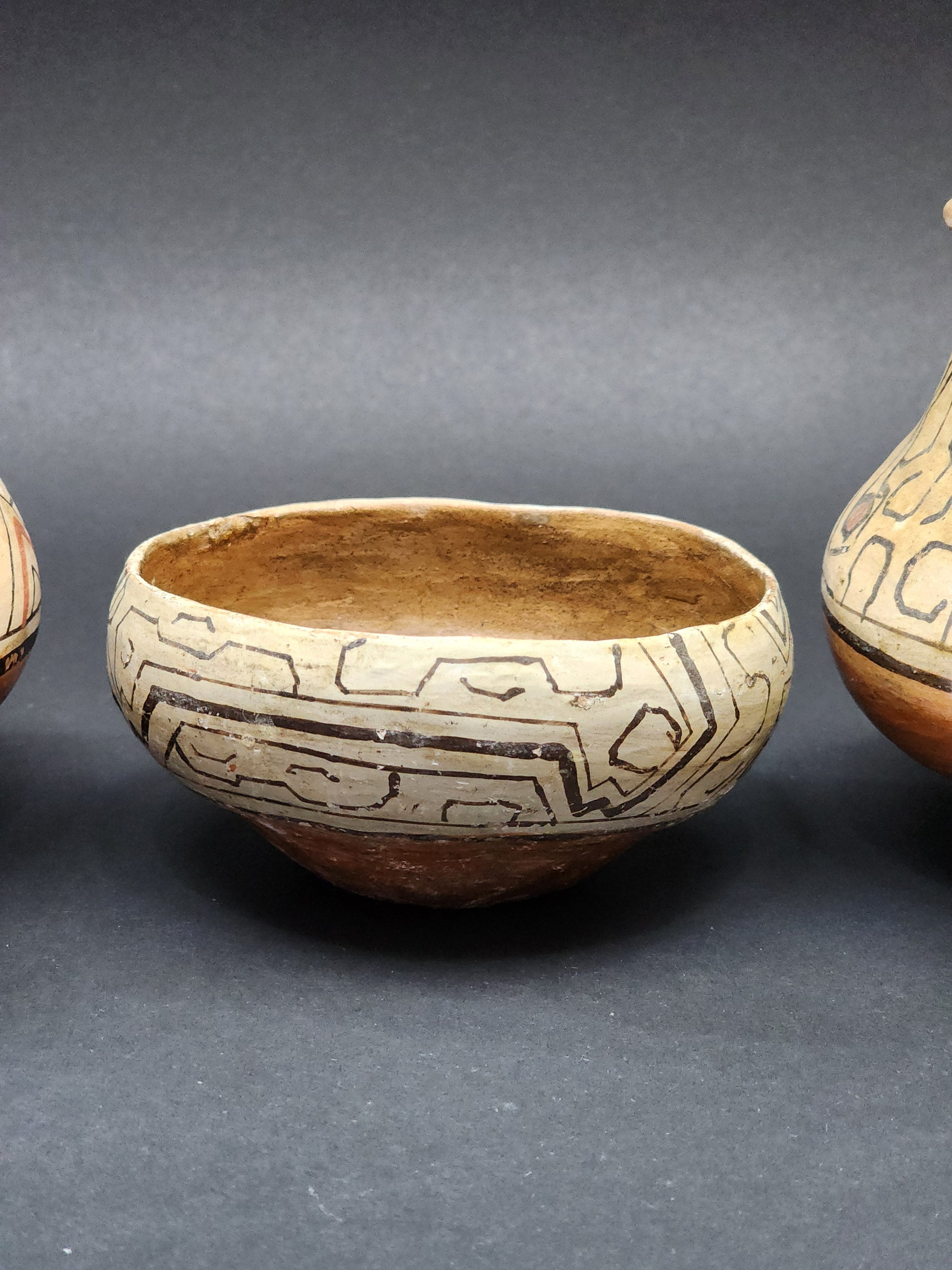 Antique Peruvian Shipibo-conibo Polychrome Pottery Bowl South