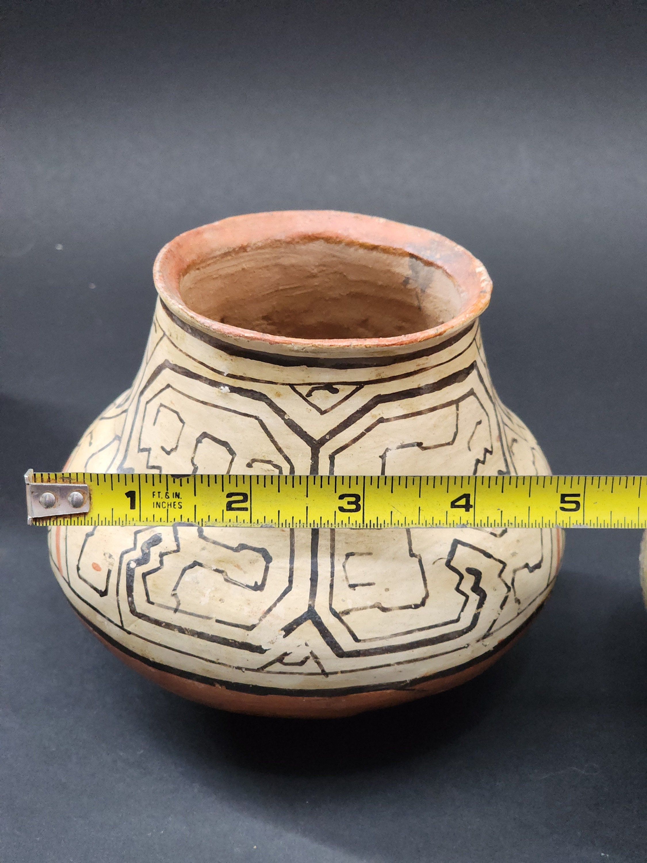 Antique Peruvian Shipibo-conibo Polychrome Pottery Bowl South