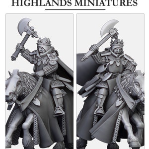 Bretonnian Baron on Horse with Great Axe