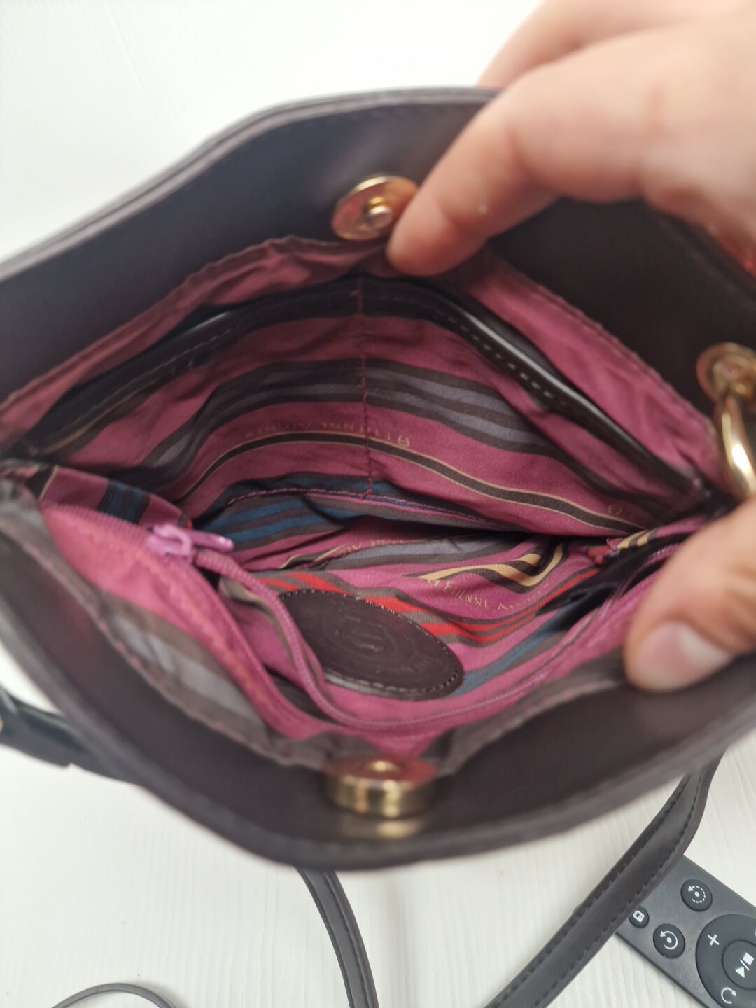 Sac Bandoulière Etienne Aigner - Polyester Marron - Sacoche Tous Temps Pour Femme