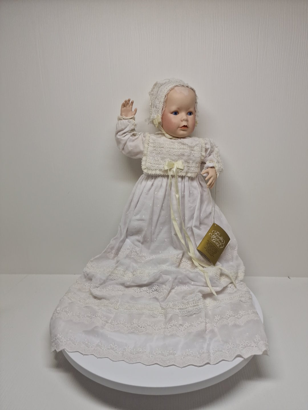 Vintage 1986 Franklin Mint Heirloom Doll Christening Porcelain