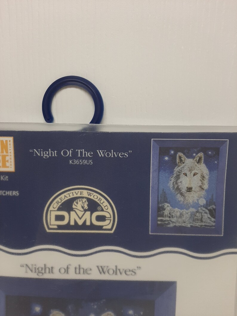 DMC Counted Cross Stitch Kit Expert Born Free Night Of The Wolves K3659US D22 image 3