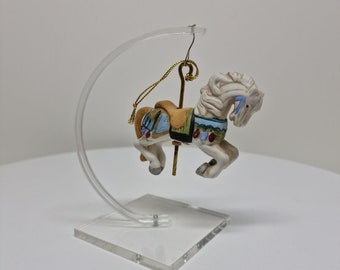 Vintage Porcelain Figurine Ponny Horse On The Stand 5.5"H D50