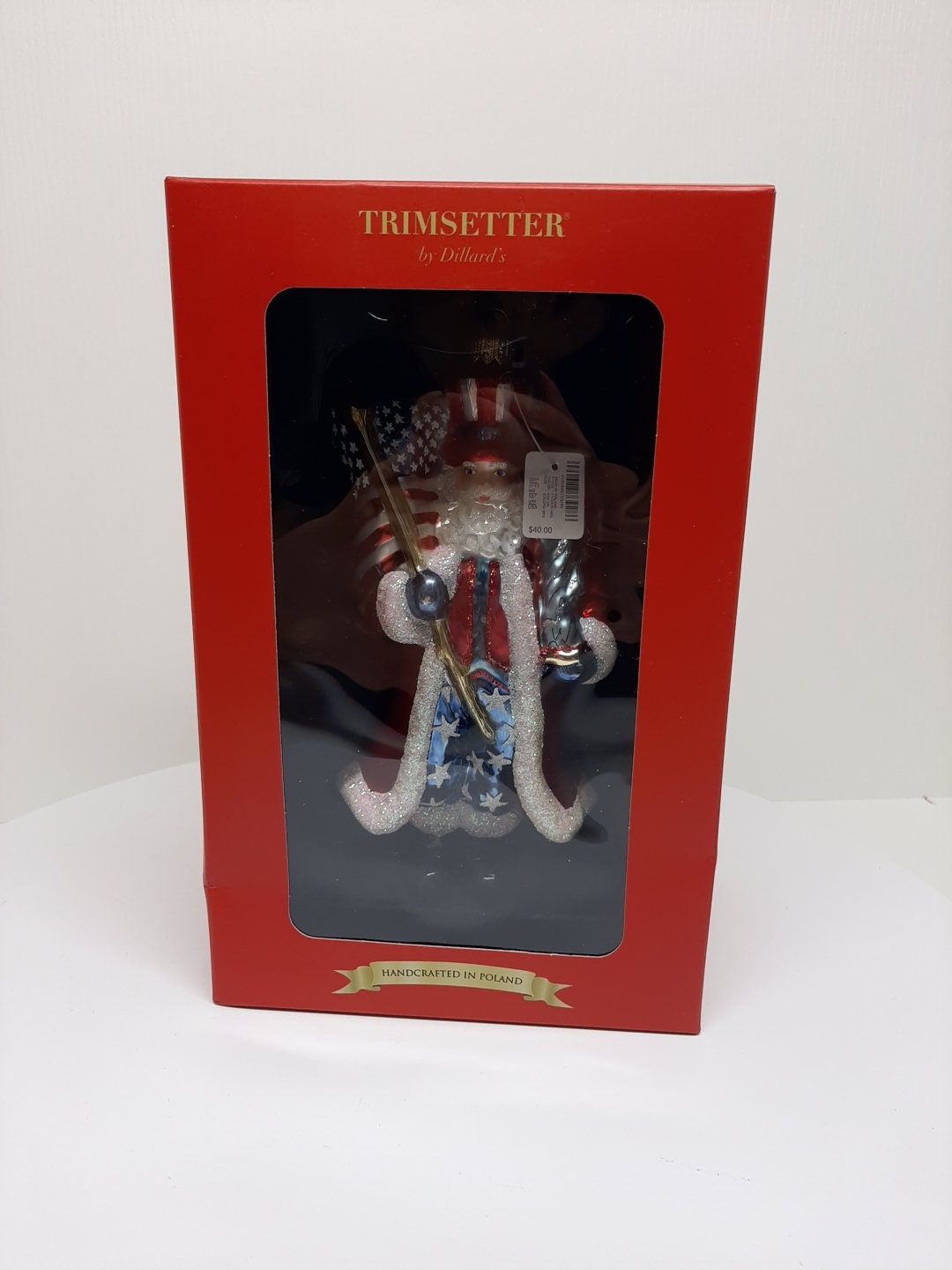 Trimsetter by Dillard's American Patriotic Santa Handcrafted Poland