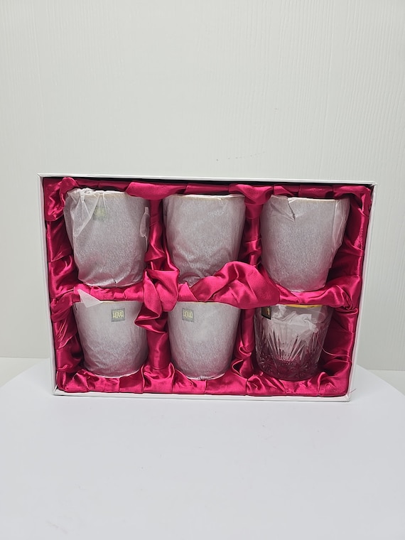 HOYA CRYSTAL TOKYO Hoya Crystal Rock Glass, Set of 6, D21 - Etsy