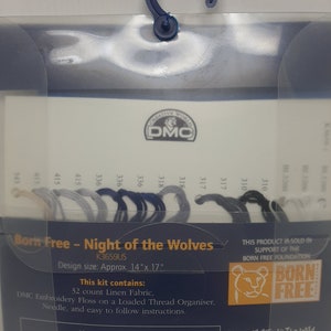 DMC Counted Cross Stitch Kit Expert Born Free Night Of The Wolves K3659US D22 image 8