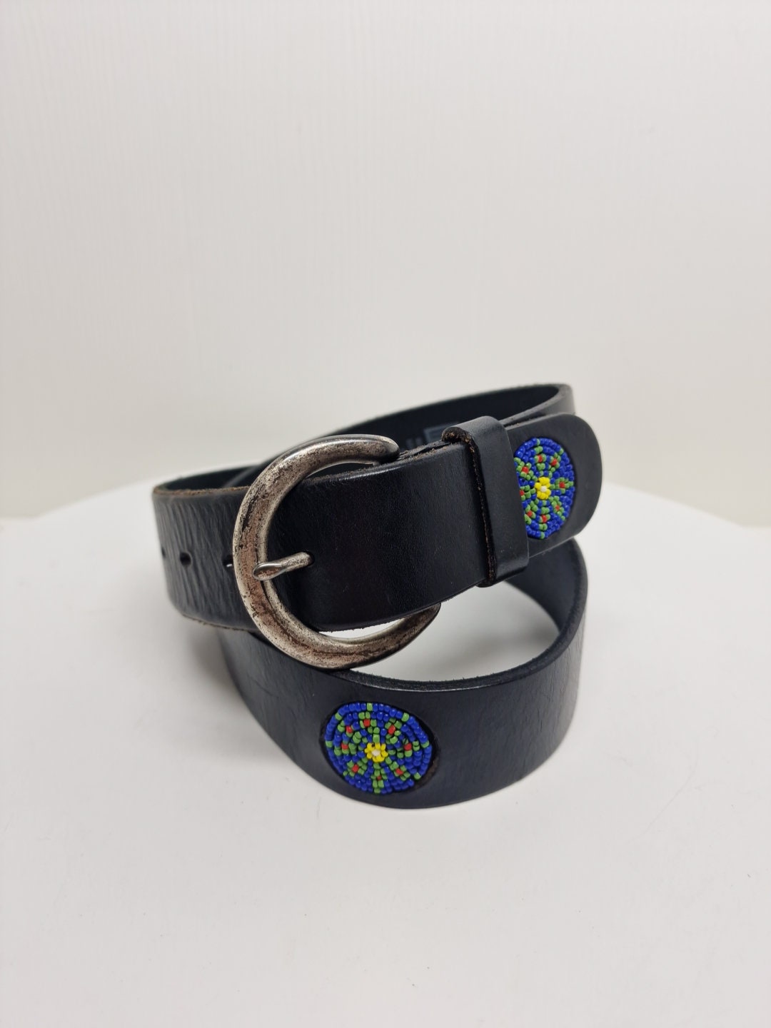 Vintage Gap beaded leather belt Southwestern, Aztec Native American inspired il_340x270.2516902530_6clj.jpg main image 2