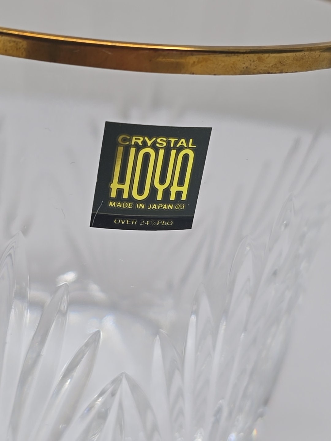 HOYA CRYSTAL TOKYO Hoya Crystal Rock Glass, Set of 6, D21 - Etsy