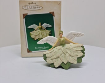 Hallmark Keepsake Ornament Beautiful Angel Tree Topper 2003 Miniature Porcelain