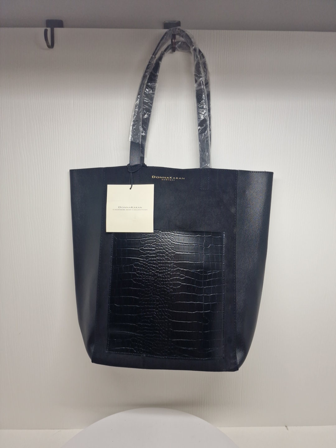 Donna karan black tote new arrivals