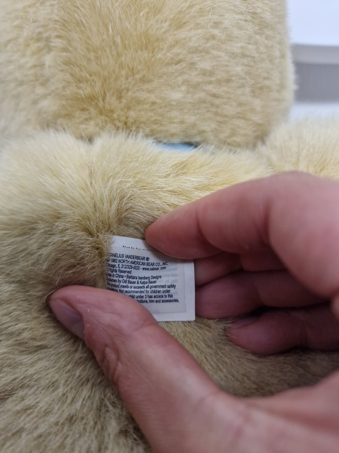 North American Bear Company 1982 Cornelius Vanderbear Plush