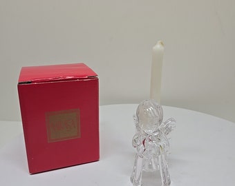 Mikasa Sweet Angel Austria Crystal Glass Angel Figurine Candleholder D52