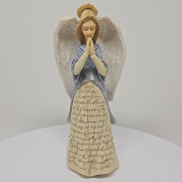 Vtg  Angel by Karen Hahn Foundations Enesco 2002 "The Lords Prayer D14