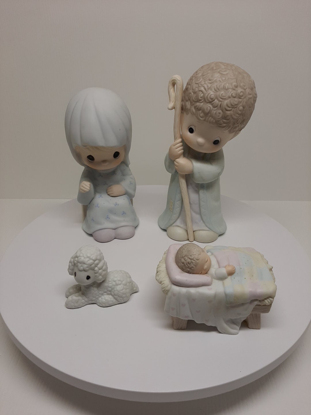 VTG Precious Moments Nativity Set oh Come Let Us Adore Him 1987 Set of ...