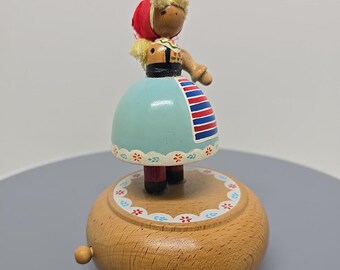 AS IS Schmid the Creative Hand WOOD Music Box Made in Japan