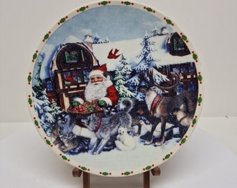 VTG 1994 Lenox Lynn Bywaters "Gifts For All" Decorative Christmas Plate Santa