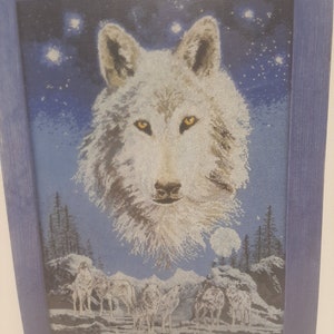 DMC Counted Cross Stitch Kit Expert Born Free Night Of The Wolves K3659US D22 image 4