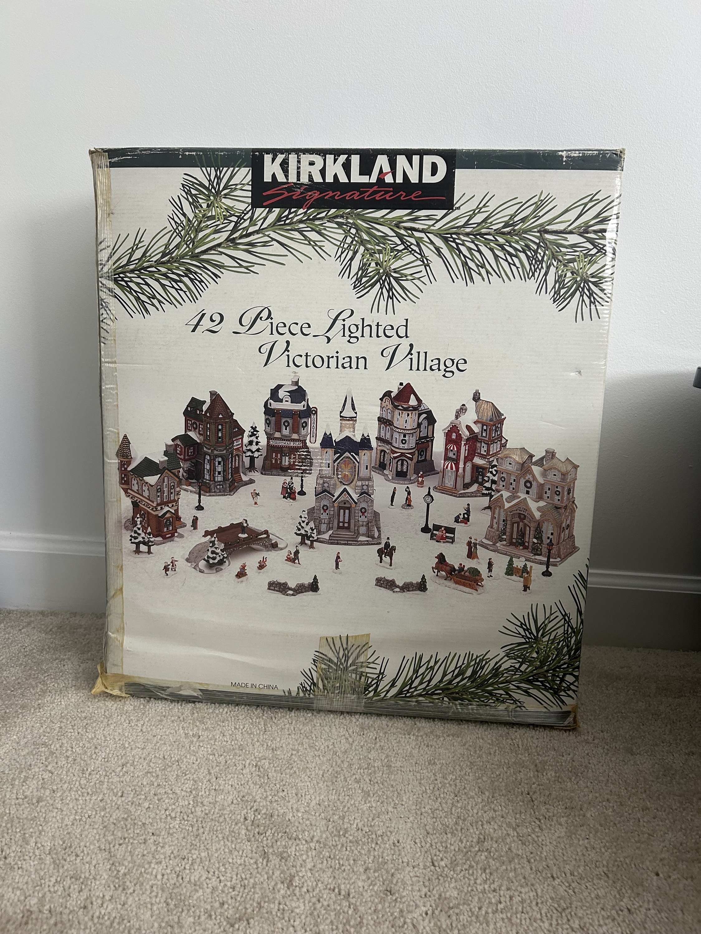 VTG Kirkland Signature 42-piece Christmas Victorian Village Hand